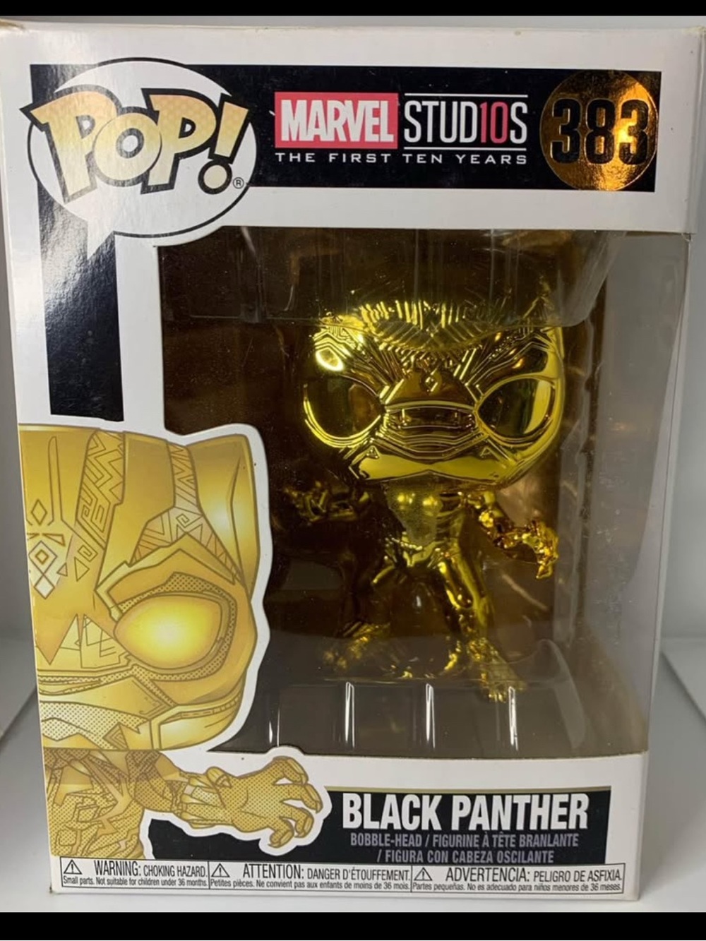 Marvel Studios Pop! Gold Chrome Vinyl Figure Set - Picture 4 of 4